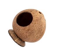 Maison pour hamster en noix de coco - Cachette en fibre de coco pour animaux de compagnie peu d'entretien facile à entretenir, excellent pour les petits espaces