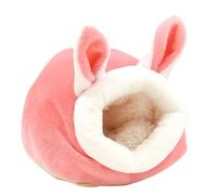 Maison pour Hamster et Cochons d'Inde - Lit d'Hiver Chaud en Velours Doux - Accessoires pour Rongeurs et Petits Animaux de Compagnie - Jouet en Velours