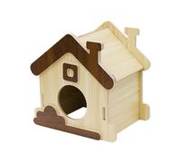 Maison pour hamster | Fournitures drôles en bois pour animaux de compagnie - Accessoires naturels pour lapin, hamster, gerbille, chinchilla | pour gerbille, chinchilla furet, hérisson, planeur en