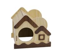 Maison pour hérisson - Cabane naturelle mignonne - Accessoires naturels pour lapin, furet, hérisson, cage à sucre, enrichissement paysager, jouer, dormir