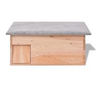 Maison pour hérisson en bois de sapin massif 45 x 33 x 22 cm - Habitat naturel pour les petits animaux, résistant aux intempéries et durable - Maison parfaite pour les hérissons dans le jardin
