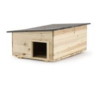 Moorland Abris pour Hérissons en Bois FSC 54×38 cm - Cabane pour Herisson Extérieur avec Toit Amovible Anthracite & Entrée Labyrinthe - Maison Herisson Extérieur Spacieux & Résistant - Modèle IH5