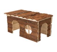 Maison pour lapin nains en bois d'écorce Trixie Jerrik Marron TU