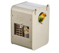 Maison pour Oiseaux de Cage - Nichoir pour Perruches - Abri Spacieux pour Perroquets avec Échelle Intégrée Protection de la Nature Mangeoire À Moineaux Décoration de Jardin