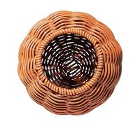 Maison pour perroquet en rotin fait à la main - Panier décoratif portable | Nichoir à oiseaux résistant aux intempéries pour utilisation dans le jardin, nid de volière à doublure douce pour perroquets