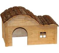Maison pour Rongeurs avec Toit Galbé Nature 40x25x25 cm - KERBL