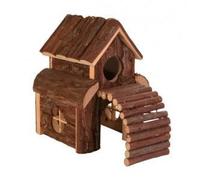 Maison pour rongeurs - Trixie - Finn - 2 étages - 13x20x20 cm - Marron