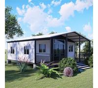 Maison préfabriquée à vendre, idéale comme petite maison pour les adultes, nécessite un minimum d'outils et de temps adapté pour une utilisation temporaire ou permanente