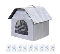 Maison Rafraîchissante Chat Maison pour Chat avec 9 Packs de Glace