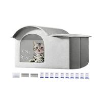 Maison rafraîchissante destinée aux chats | Chenil Rafraîchissant Pliable avec Pack de Glace pour Chatons | Refuge Portable pour Chatons Rafraîchissant - pour extérieur, intérieur, été, jardin, arrièr