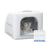 Maison Rafraîchissante pour Animaux - Abri Tempéré pour Animaux - Cabane pour Chien Intérieur Extérieur avec 8 Sachets De Glace pour Balcon Entrée Terrasse Patio Salon Jardin
