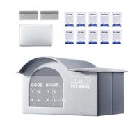 Maison Rafraîchissante Pour Chat - Abri D'été Pliable Pour Animaux De Compagnie, Lit De Glace Respirant, Niche D'extérieur Portable, Couchage Léger Et Ventilé | Détente Améliorée Des Animaux De Compag