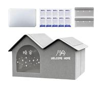 Maison Rafraîchissante pour Chat - Abri Extérieur Isolé 45 cm | Lit Grotte d'Été avec 10 Sacs de Glace | Lit Chien Oxford et Maison Chat Errant pour Intérieur Balcon Jardin