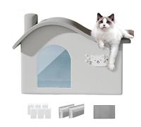 Maison Rafraîchissante pour Chat | Abri Portable Pliable,Cave à Chat avec Pochettes de Gel,pour Le Repos Estival en Intérieur et Extérieur pour Chiot et
