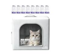Maison Rafraîchissante pour Chat, Cabane Anti-Canicule avec 8 Pack De Glace