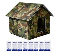Maison Rafraîchissante pour Chat Isolation Thermique 3 avec Packs de Gel | Abri d'Extérieur pour Animaux Pour chiot chien , chambre salon jardin