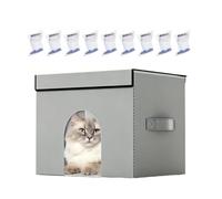 Maison Rafraîchissante pour Chat Tente Nid Pliable avec 9 Packs De Glace