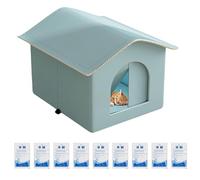 Maison Rafraîchissante pour Chats,Nid Frais Clos pour Chien - Accessoires pour Animaux Spacieux, Nid Frais pour Chaton et Chats Petits Moyens Grands