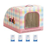 Maison Rafraîchissante Pour Félin Abri Portable Isolé Avec Poignée | Maison pour Chat d'Intérieur Pour Chats Errants Animaux Extérieurs Chambre Salon Balcons Cours Jardin Arrière-Cour Ferme