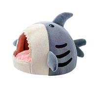 Maison Requin En Peluche Lavable - Nid Pour Chat/petit Chien, Cachette Douillette Et Résistante, Mobilier D'intérieur Durable, Solution De Couchage Idéale | Coin Apaisant Et Fiable Pour Chambre, Salon