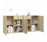 ""Maison Soldes""Buffet bas/vitrine - Cabinet/Armoire Placard, Chêne sonoma 160x36x75cm Bois d'ingénierie Moderne692545