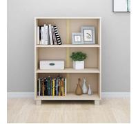 ""Maison Soldes""MEUBLE Étagère HAMAR Marron miel 85x35x112cm Bois de pin massif - Meuble de rangement pour Salon Chambre