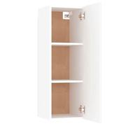 ""Maison Soldes""Meuble TV - Armoire de Télévision - console de jeu Blanc 30 5x30x90cm Bois d’ingénierie Moderne447640