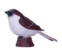 Maison Sparrow Oiseau Figurine Main Peint de Collection Vie Sauvage Modèle 3+