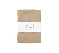 Maison Sucrée Nappe 6 personnes ronde anti-taches et imperméable, couleur unie, base Korin 155 cm, ronde 6 personnes (corde)