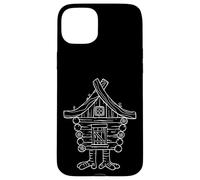 Maison sur Pattes de Poulet Folklore Slave Art Baba Yaga Coque pour iPhone 15 Plus