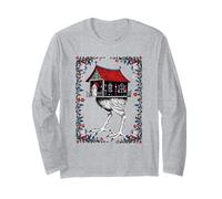 Maison Surreale sur Pattes d'Oiseau - Dark Art Manche Longue