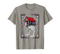 Maison Surreale sur Pattes d'Oiseau - Dark Art T-Shirt