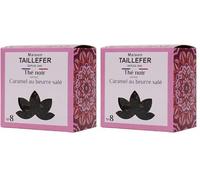 Maison Taillefer Thé noir saveur Caramel au beurre salé boite 60g (Lot de 2)