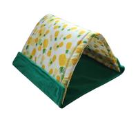 Maison triangulaire 2 en 1 - Lit pour furet, jouet pour chien de petite et moyenne taille, jouet à mâcher en corde robuste pour chiens, jouets interactifs à tirer | Pour animaux de compagnie ennuyés