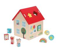 Maison trieuse de formes en bois ? jeu d?éveil dès 18 mois multicolor TU