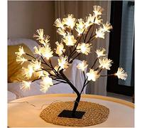 Maison Veilleuse USB Alimenté LED Cerisier 36 Lumières Branche Fibre Optique Fleur Arbre Lampe Lampe De Table Veilleuse Fête De Mariage Décoration De Noël