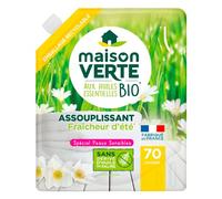 Maison Verte - Adoucissant - Assouplissant - aux Huiles Essentielles - Peaux Sensibles - Sans dérivé d'huile de palme - 70 lavages - Fabriqué en France - 1.4L