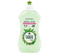 Maison Verte - Liquide Vaisselle - Aux Huiles Essentielles Bio - Parfum Eucalyptus Thé vert - Recyclable - 500ml - Ecolabel - Fabriqué en France