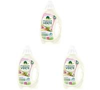 Maison Verte - Lessive Liquide - Parfum aux Huiles Essentielles - Lessive Détachante - Amande Douce - Spécial Peaux Sensibles - Efficace dès 20°C - 5 Enzymes Actives d'Origine Naturelle - 33 Lavages