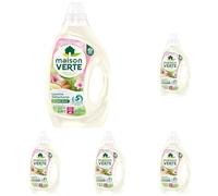 Maison Verte - Lessive Liquide - Parfum aux Huiles Essentielles - Lessive Détachante - Amande Douce - Spécial Peaux Sensibles - Efficace dès 20°C - 5 Enzymes Actives d'Origine Naturelle - 33 Lavages