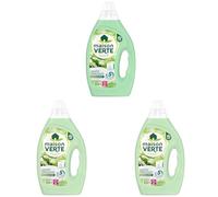 Maison Verte - Lessive Liquide - Parfum Fraîcheur d'Ete - Lessive Détachante - Spécial Peaux Sensibles - Efficace dès 20°C - 5 Enzymes Actives d'Origine Naturelle - Sans Conservateurs - 33 Lavages
