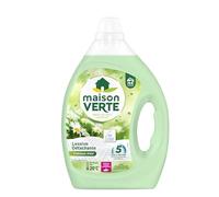 Maison Verte - Lessive Liquide - Parfum Fraîcheur d'Ete - Lessive Détachante - Spécial Peaux Sensibles - Efficace dès 20°C - 5 Enzymes Actives d'Origine Naturelle - Sans Conservateurs - 44 Lavages