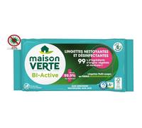 MAISON VERTE Lingettes nettoyantes et désinfectantes - Le paquet de 70 lingettes