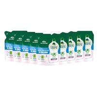 Maison Verte - Liquide Vaisselle - L'Ultra Concentré à Diluer - Aloe Vera & Huiles Essentielles - Dégraissant à Froid - Adapté aux Peaux Sensibles - Prêt en quelques minutes - 9x150ml