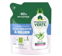 Maison Verte - Liquide Vaisselle - L'Ultra Concentré à Diluer - Aloe Vera & Huiles Essentielles - Dégraissant à Froid - Adapté aux Peaux Sensibles - Prêt en quelques minutes - 150ml