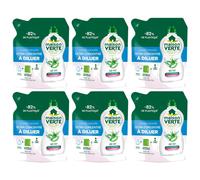 MAISON VERTE Lot de 6 Liquides Vaisselle Ultra concentré à Diluer Aloe Vera 150ml