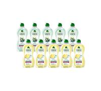 Maison Verte - Maxi Duo Pack Liquide Vaisselle - Eucalyptus & Thé vert Lot de 5 - Fleurs de Citronnier Lot de 5