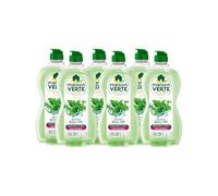 Maison Verte - Parfum aux Huiles Essentielles - Liquide Vaisselle - Parfum Basilic-Thym - Dégraissant à Froid - Pour Peaux Sensibles - 95% d'ingrédients d'origine naturelle - 500ml - Lot de 6