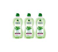 Maison Verte - Parfum aux Huiles Essentielles - Liquide Vaisselle - Parfum Basilic-Thym - Dégraissant à Froid - Pour Peaux Sensibles - 95% d'ingrédients d'origine naturelle - 500ml - Lot de 3
