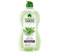 Maison Verte - Parfum aux Huiles Essentielles - Liquide Vaisselle - Parfum Basilic-Thym - Dégraissant à Froid - Pour Peaux Sensibles - 95% d'ingrédients d'origine naturelle - 500ml